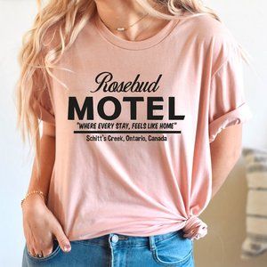 Rosebud Motel  Shirt, Schitt's Creek Shirt - Heather Peach